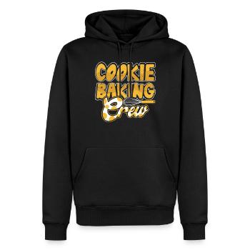 Cuire - Sweat à capuche Premium bio Homme - noir - Devant - Nico (187cm)