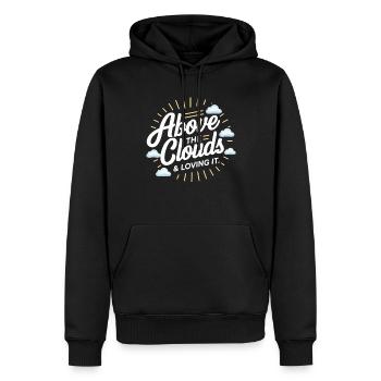 Flugbegleiterin Der Luftfahrtprofi Cabin Crew - Männer Premium Bio Hoodie - Schwarz - Vorne - Nico (187cm)