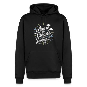 Flugbegleiterin Der Luftfahrtprofi Cabin Crew - Männer Premium Bio Hoodie - Schwarz - Vorne - Nico (187cm)