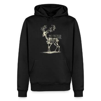 gardien du monde intermédiaire - Sweat à capuche Premium bio Homme - noir - Devant - Nico (187cm)