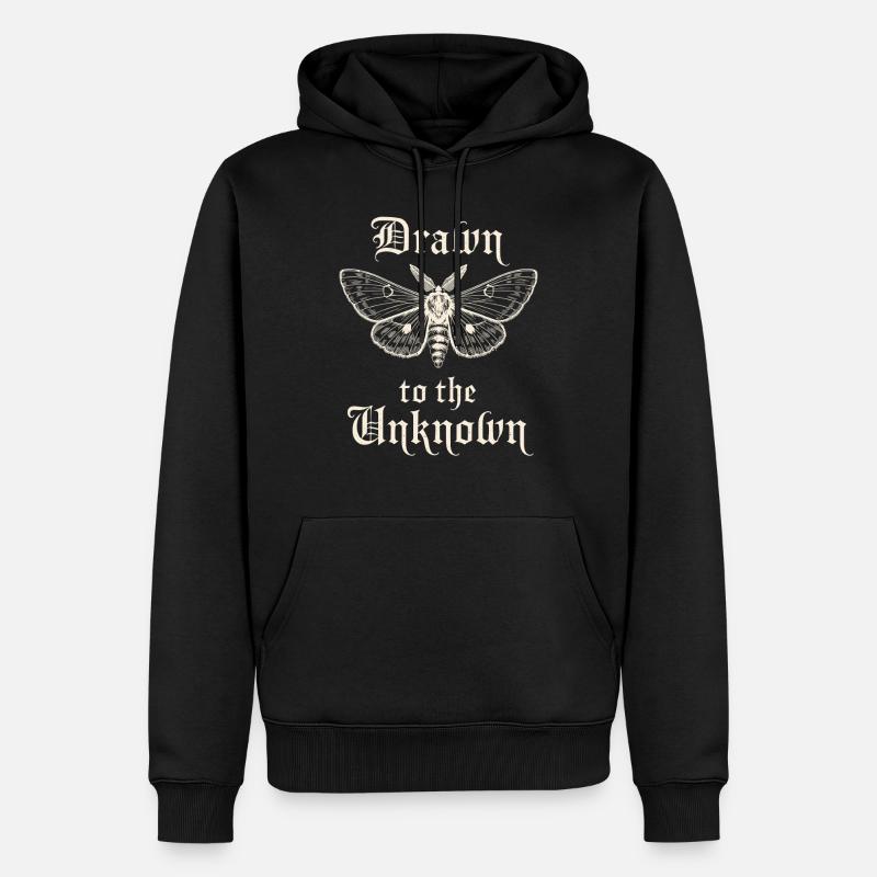 Attirés par l’inconnu - Sweat à capuche Premium bio Homme - noir