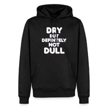 Sober Living Rétablissement Mode de vie Sans alcool - Sweat à capuche Premium bio Homme - noir - Devant - Nico (187cm)