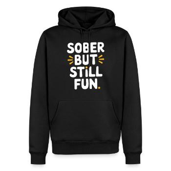 Sober Living Recovery Lifestyle Alcohol-free - Männer Premium Bio Hoodie - Schwarz - Vorne - Nico (187cm)