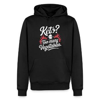 Ernährung Auf Fleischfresser-ernährung Auf Der - Männer Premium Bio Hoodie - Schwarz - Vorne - Nico (187cm)