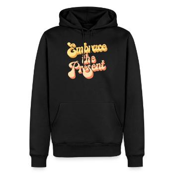 Inspirierende Spiritualitätszitat Umfasse Die - Männer Premium Bio Hoodie - Schwarz - Vorne - Nico (187cm)