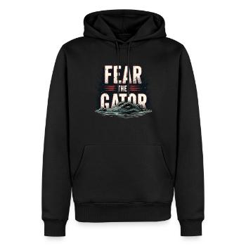 Alligator Krokodil Reptil Enthusiast Sumpf - Männer Premium Bio Hoodie - Schwarz - Vorne - Nico (187cm)