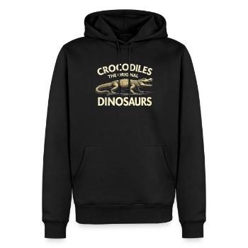 Alligator Krokodil Reptil Enthusiast Sumpf - Männer Premium Bio Hoodie - Schwarz - Vorne - Nico (187cm)