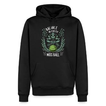 Kokedama Moss Ball Pflanzt Japanische Gartenarbeit - Männer Premium Bio Hoodie - Schwarz - Vorne - Nico (187cm)