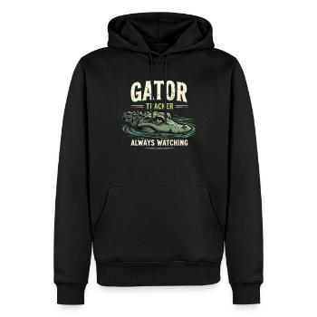 Alligator Krokodil Reptil Enthusiast Sumpf - Männer Premium Bio Hoodie - Schwarz - Vorne - Nico (187cm)