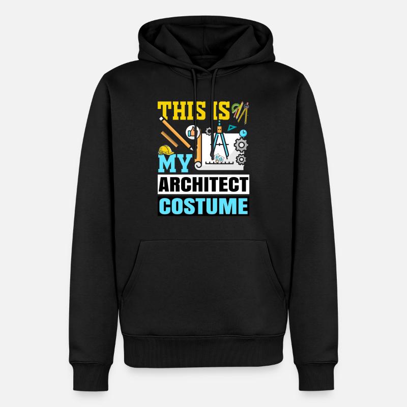 Architecte - Sweat à capuche Premium bio Homme - noir