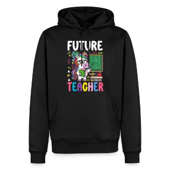 Future Teacher - Männer Premium Bio Hoodie - Schwarz - Vorne - Nico (187cm)