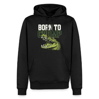 Alligator Krokodil Reptil Enthusiast Sumpf - Männer Premium Bio Hoodie - Schwarz - Vorne - Nico (187cm)
