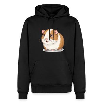 Tier Cartoon Meerschweinchen - Männer Premium Bio Hoodie - Schwarz - Vorne - Nico (187cm)