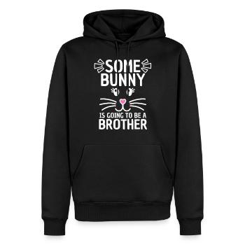 Lustiger Oster Spruch Bruder Ostern - Männer Premium Bio Hoodie - Schwarz - Vorne - Nico (187cm)