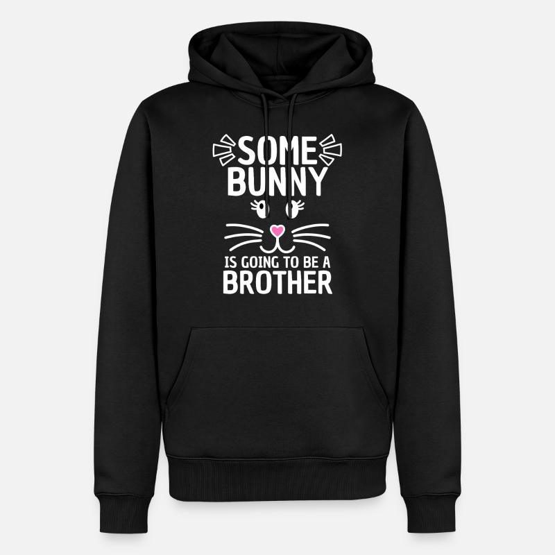 Funny Easter Saying Brother Easter - Men’s Premium Organic Hoodie - black
