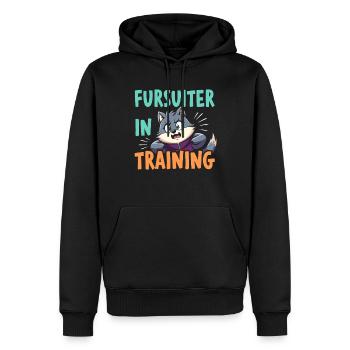 À la poursuite de Purry Fandom Costume Performance - Sweat à capuche Premium bio Homme - noir - Devant - Nico (187cm)