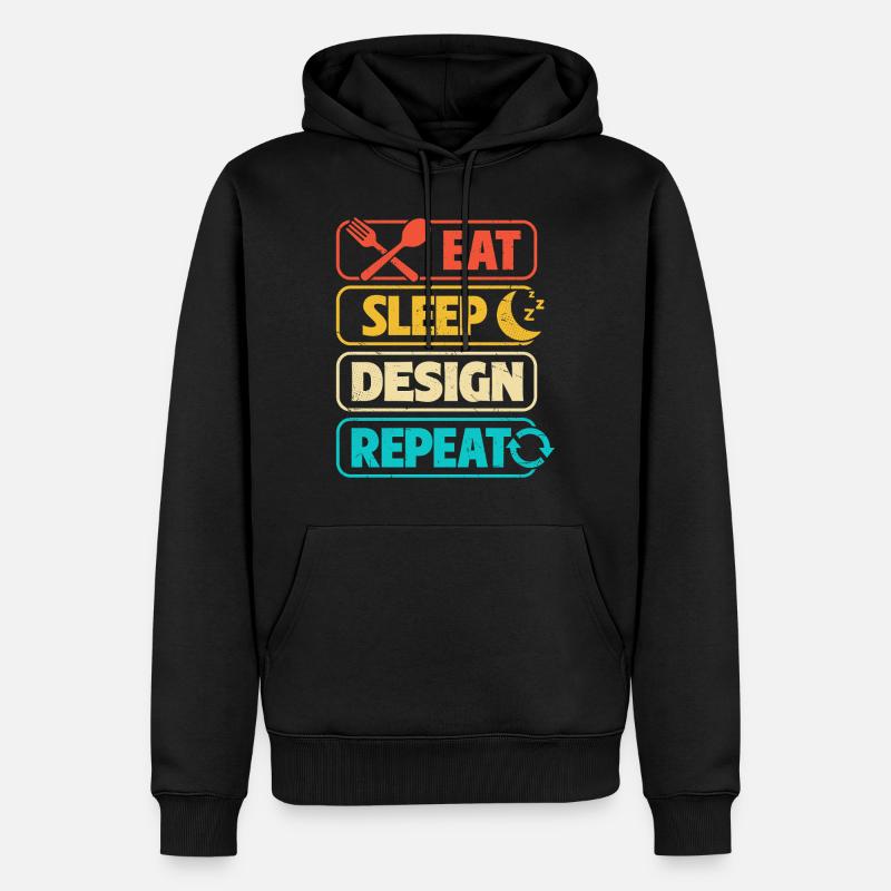 Architekt - Männer Premium Bio Hoodie - Schwarz