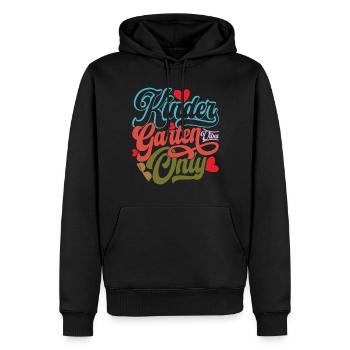Kindergarten Vibes Only - Männer Premium Bio Hoodie - Schwarz - Vorne - Nico (187cm)