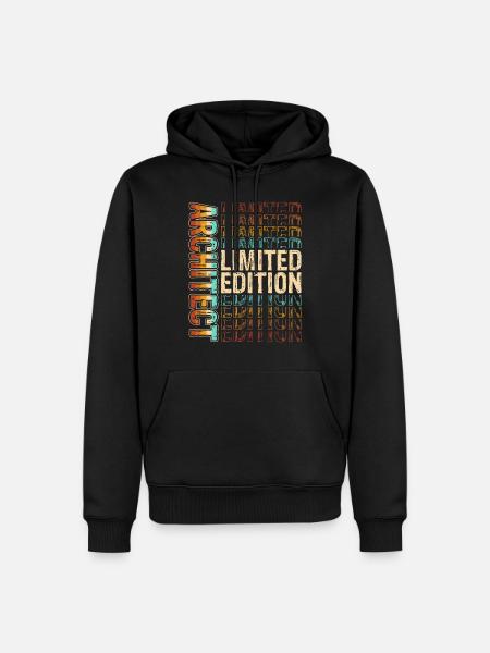 Architecte - Sweat à capuche Premium bio Homme - noir