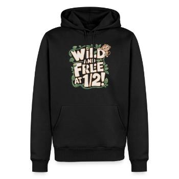 Halbjähriger Geburtstag Wild Und Frei - Männer Premium Bio Hoodie - Schwarz - Vorne - Nico (187cm)