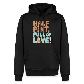 Ein Halbes Jahr Voller Liebe Halbjahr Geburtstag - Männer Premium Bio Hoodie - Schwarz - Vorne - Nico (187cm)
