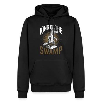Alligator Krokodil Reptil Enthusiast Sumpf - Männer Premium Bio Hoodie - Schwarz - Vorne - Nico (187cm)