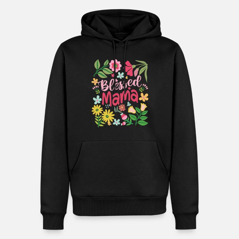Mama - Männer Premium Bio Hoodie - Schwarz