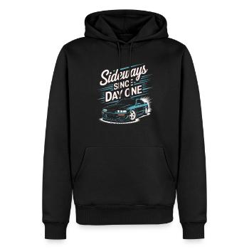 Auto-drift-rennen, Rennwagen-motorsport-drift - Männer Premium Bio Hoodie - Schwarz - Vorne - Nico (187cm)