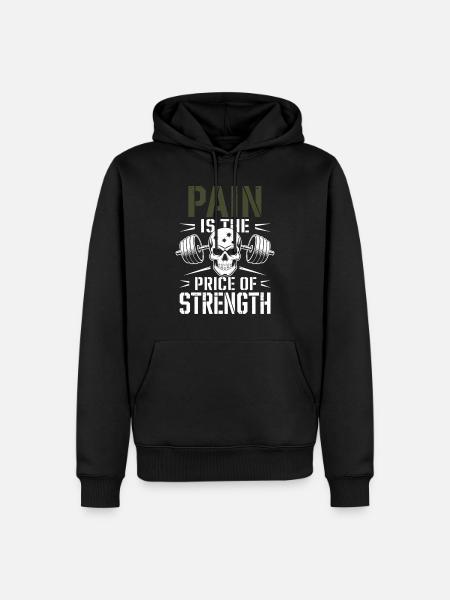 Functional Fitness Tactical Strength Military - Men’s Premium Organic Hoodie - black