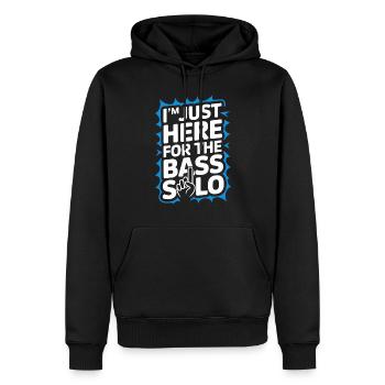 Basse, Guitariste, Musicien, Matériel, Funk, Rock, Jazz - Sweat à capuche Premium bio Homme - noir - Devant - Nico (187cm)