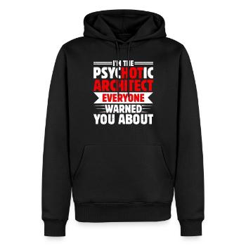Architekt - Männer Premium Bio Hoodie - Schwarz - Vorne - Nico (187cm)