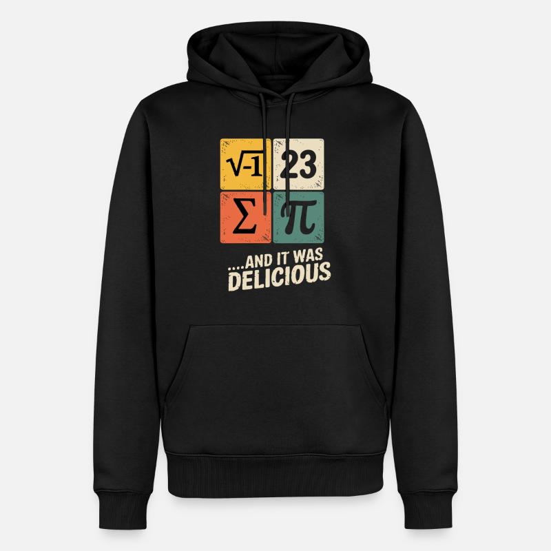Pi Mathe - Männer Premium Bio Hoodie - Schwarz