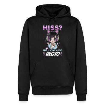 Anime K Pop & Cats Kawaii - Männer Premium Bio Hoodie - Schwarz - Vorne - Nico (187cm)