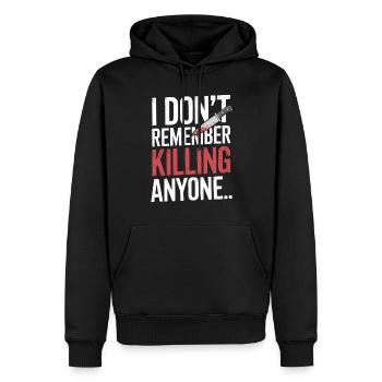 Meurtre Mystère Tenue de dîner, Fête, Scène de crime - Sweat à capuche Premium bio Homme - noir - Devant - Nico (187cm)