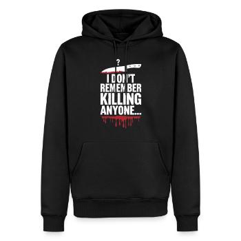 Meurtre Mystère Tenue de dîner, Fête, Scène de crime - Sweat à capuche Premium bio Homme - noir - Devant - Nico (187cm)