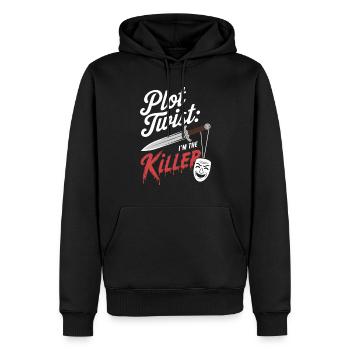Meurtre Mystère Tenue de dîner, Fête, Scène de crime - Sweat à capuche Premium bio Homme - noir - Devant - Nico (187cm)