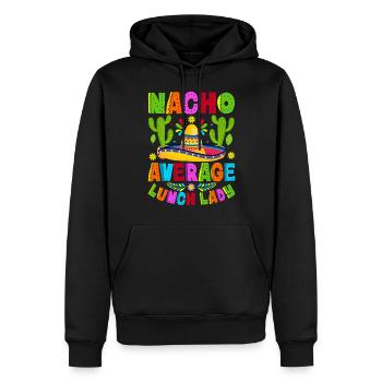 Nacho Average Lunch Lady - Männer Premium Bio Hoodie - Schwarz - Vorne - Nico (187cm)