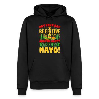 Cinco De Mayo - Sweat à capuche Premium bio Homme - noir - Devant - Nico (187cm)