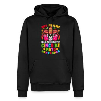 Cino de Mayo - Sweat à capuche Premium bio Homme - noir - Devant - Nico (187cm)