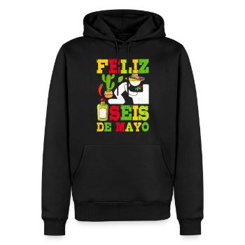Cinco De Mayo - Sweat à capuche Premium bio Homme - noir - Devant - Nico (187cm)