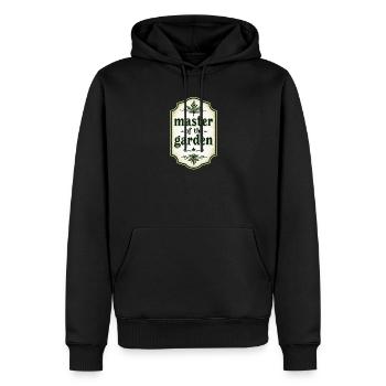 Master of the Garden Vintage Frame - Men’s Premium Organic Hoodie - black - Front - Nico (187cm)
