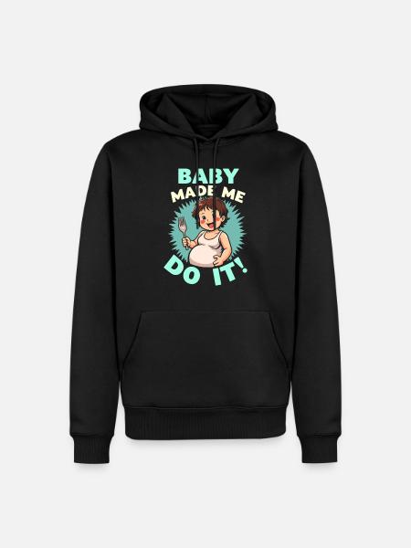 Pregnancy Craving Funny - Men’s Premium Organic Hoodie - black