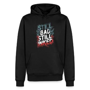Senioren Mit Tätowierungen, Die Stolz Altern, - Männer Premium Bio Hoodie - Schwarz - Vorne - Nico (187cm)