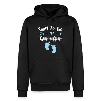 Bald Opa Schwangerschaft Großvater - Männer Premium Bio Hoodie - Schwarz - Vorne - Nico (187cm)