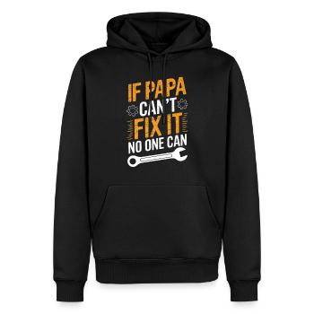 Lustiger Papa Heimwerker Spruch Vate - Männer Premium Bio Hoodie - Schwarz - Vorne - Nico (187cm)