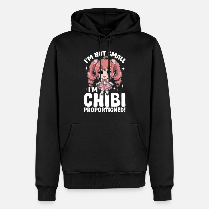 Anime Chibi Kawaii - Sweat à capuche Premium bio Homme - noir