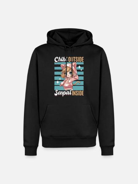 Anime Chibi Kawaii - Men’s Premium Organic Hoodie - black