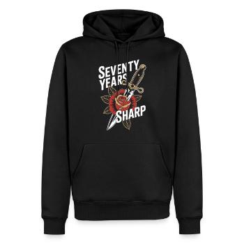 Senioren Mit Tätowierungen, Die Stolz Altern, - Männer Premium Bio Hoodie - Schwarz - Vorne - Nico (187cm)