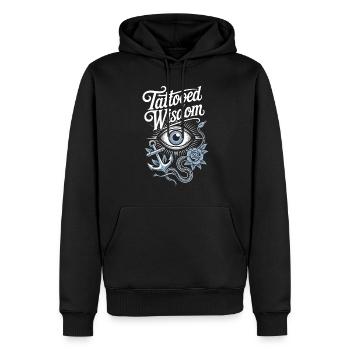 Senioren Mit Tätowierungen, Die Stolz Altern, - Männer Premium Bio Hoodie - Schwarz - Vorne - Nico (187cm)