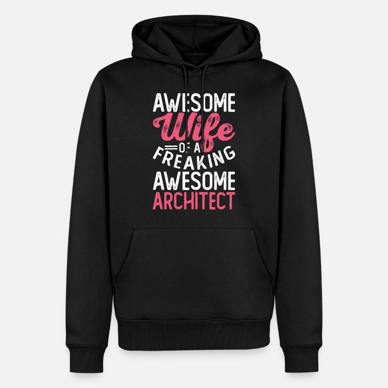 Architecte - Sweat à capuche Premium bio Homme - noir